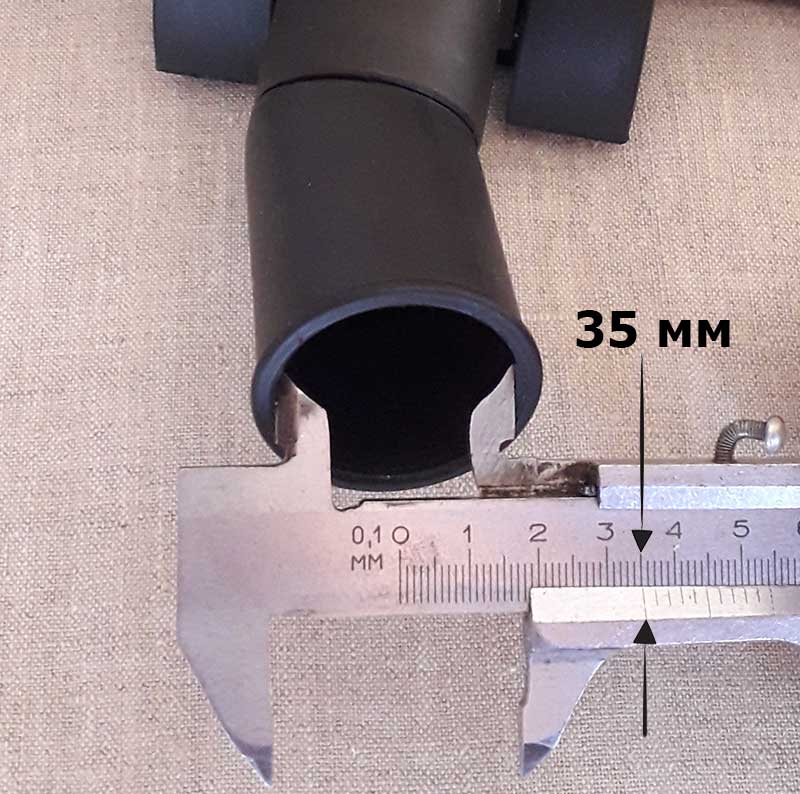 Как измерить диаметр трубы пылесоса